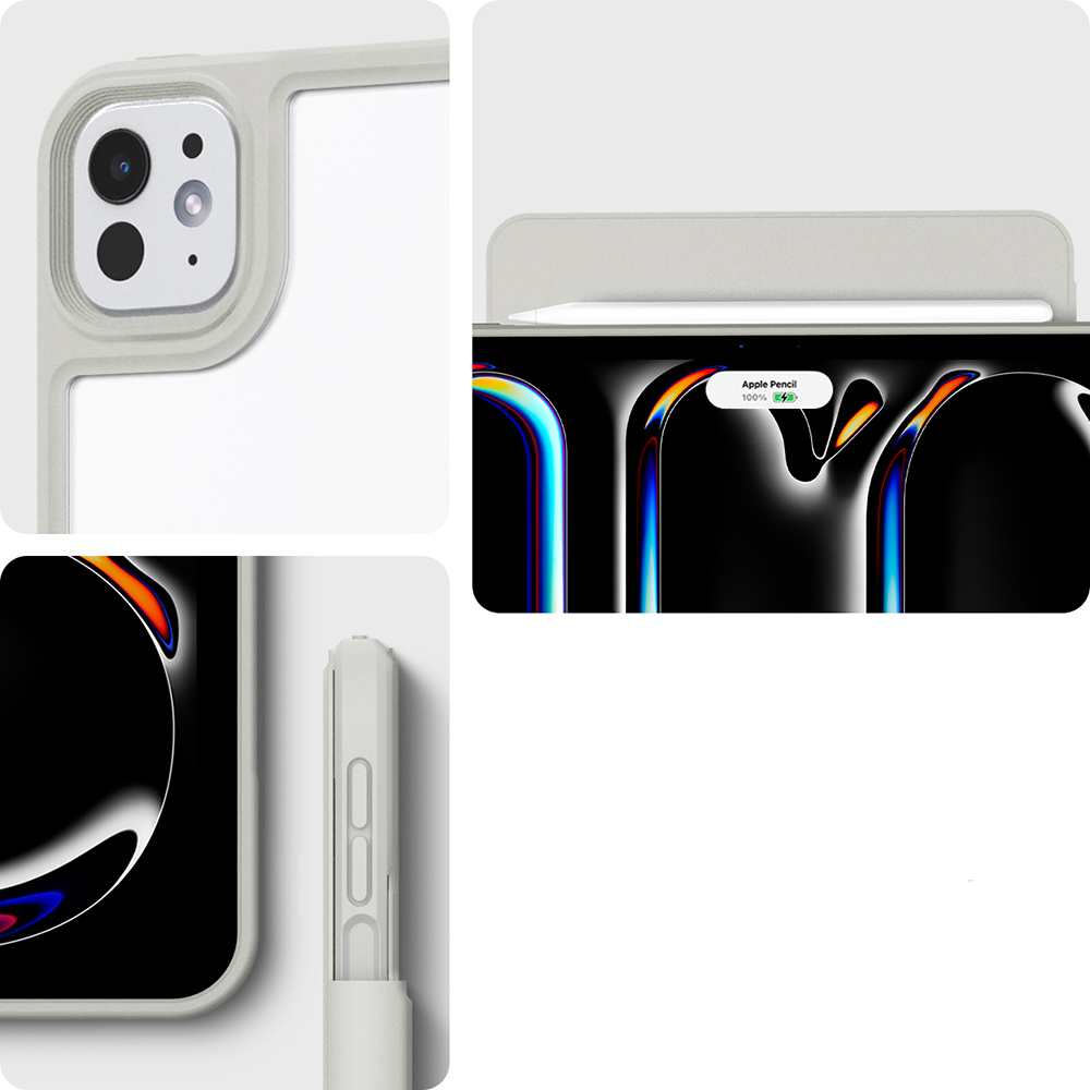 Etui Spigen Air Skin Pro OneTap do iPad Pro 13" 7 gen, 2024, szare